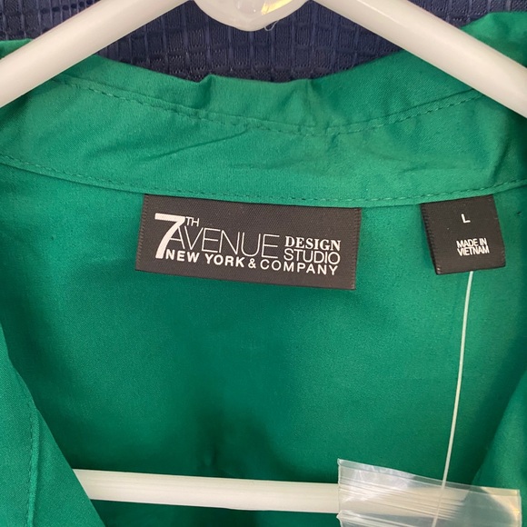Green NY&Co 7th Ave Design Studio Button Down - Picture 3 of 6